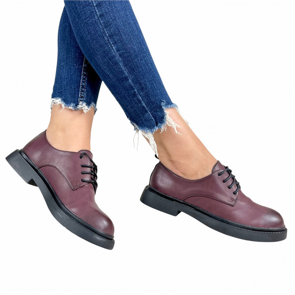 Pantofi Casual Davos Burgundy