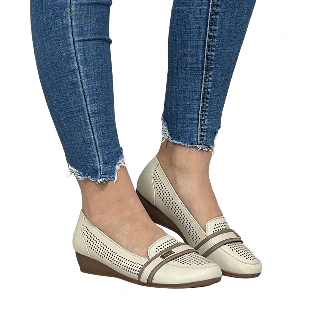 Pantofi Casual Nosa Bej - BristoGool