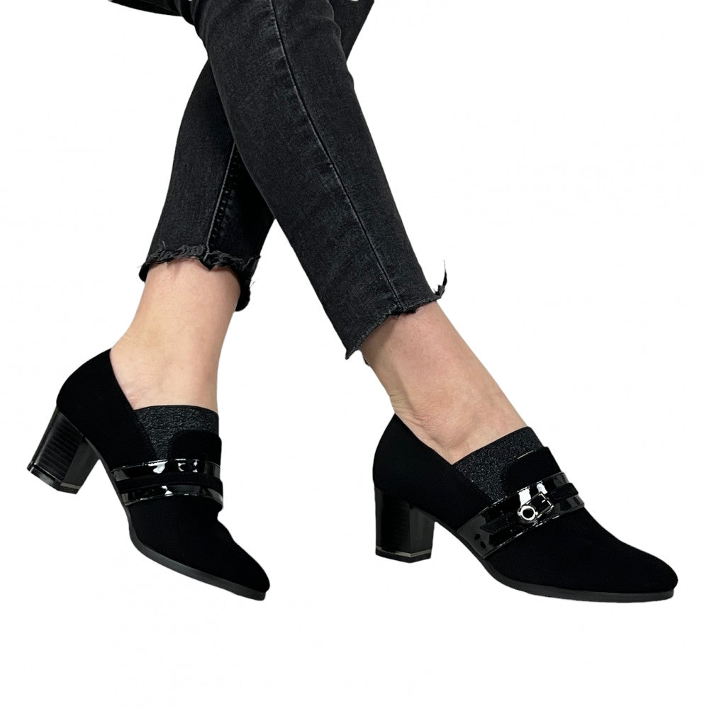 Pantofi Cu Toc Begonia 3 Negru