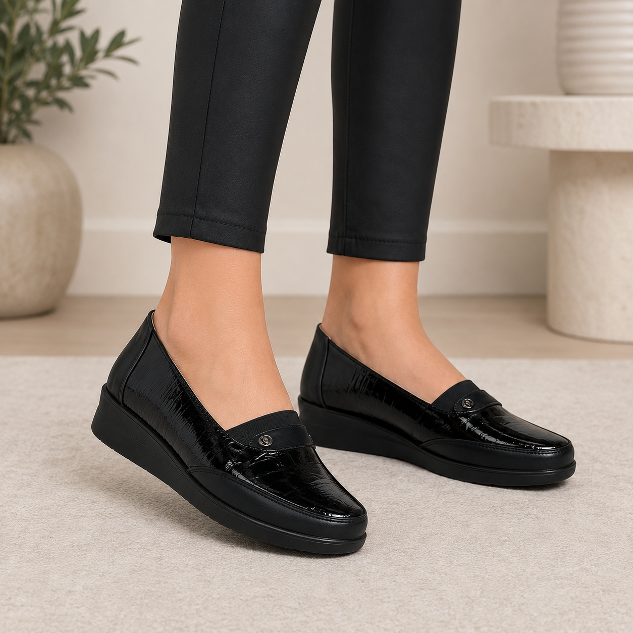 Pantofi Casual Lacti 1 Negru