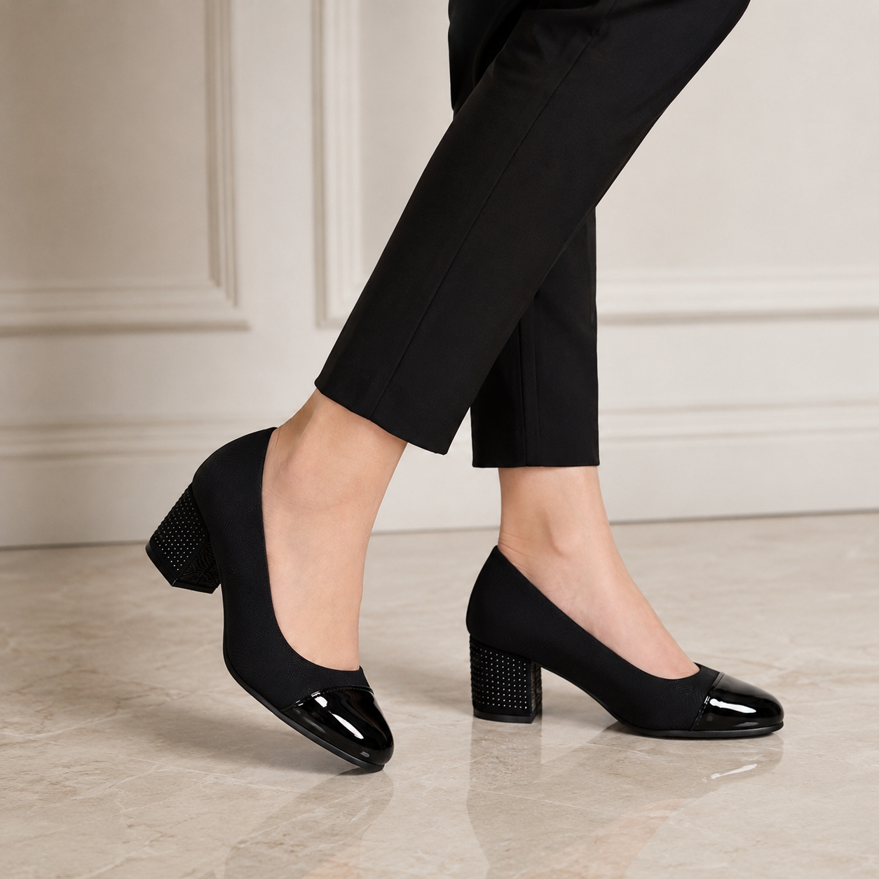 Pantofi Cu Toc Nadisa 2 Negru