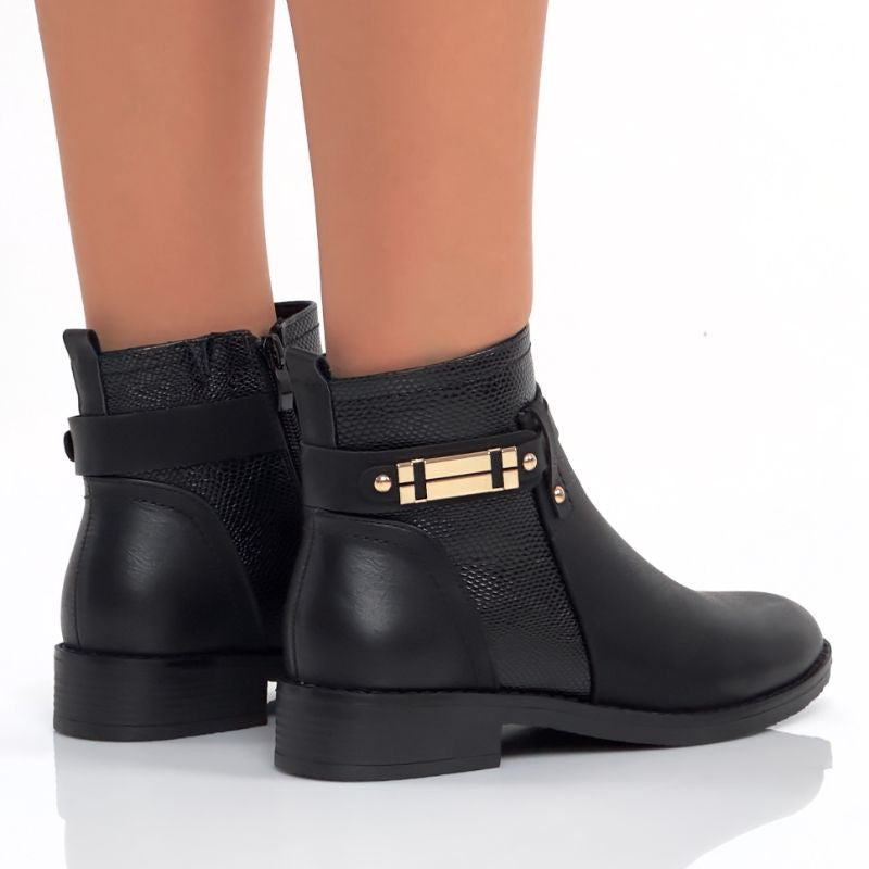 Ghete Imblanite Elina 2 Negru