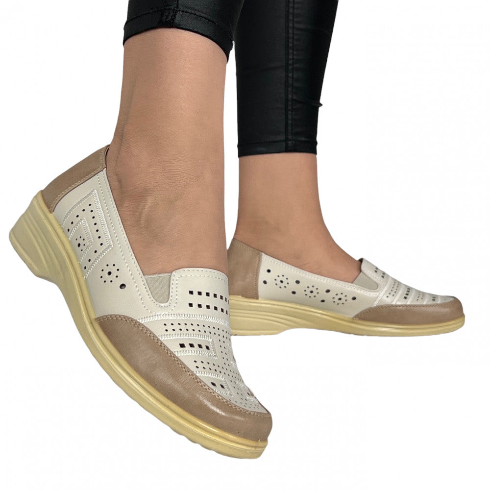 Pantofi Casual Amfora Bej