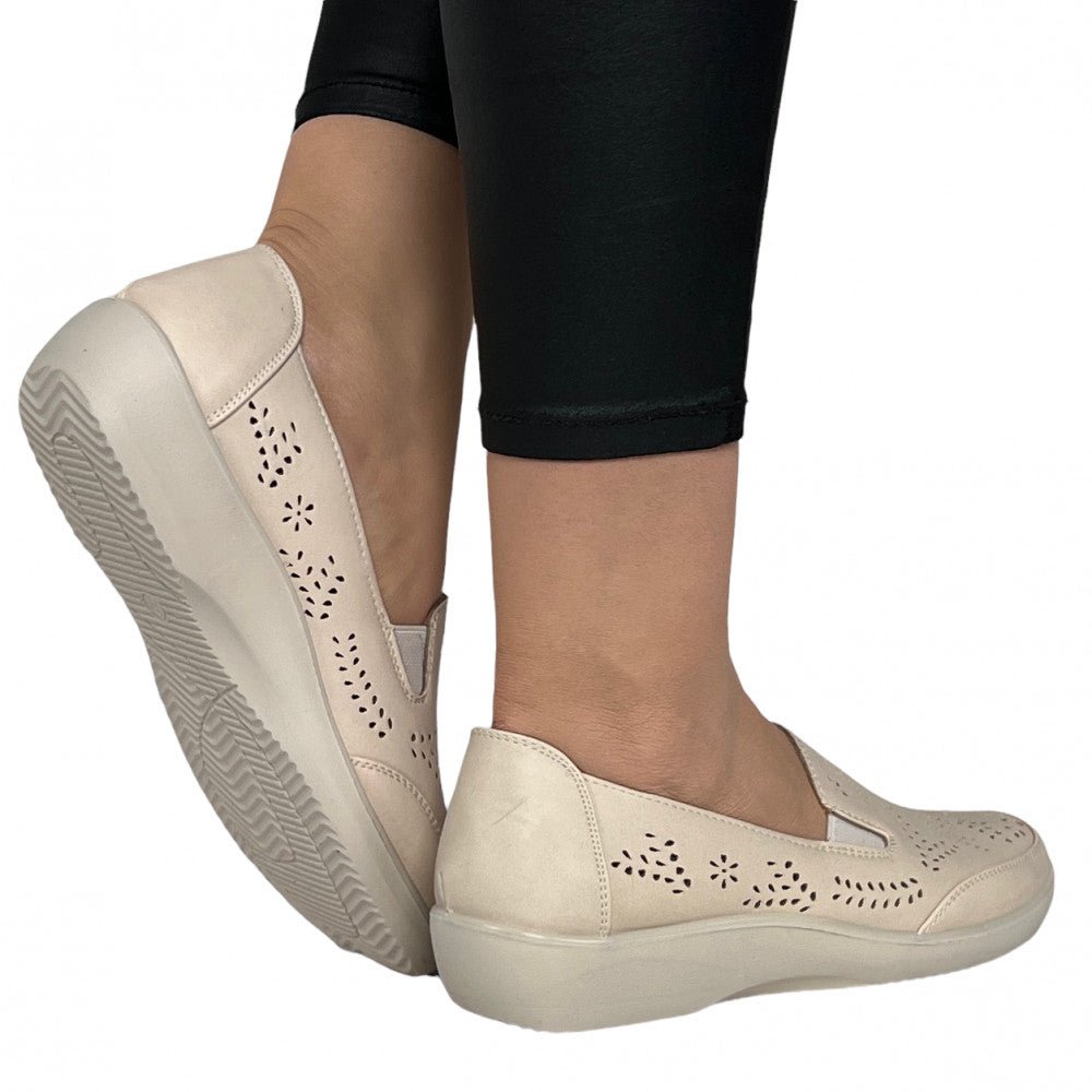 Pantofi Casual Capri Bej - BristoGool