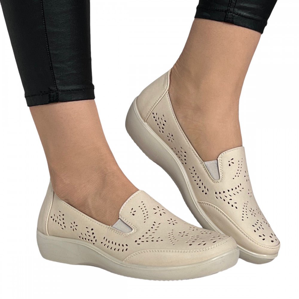 Pantofi Casual Capri Bej - BristoGool