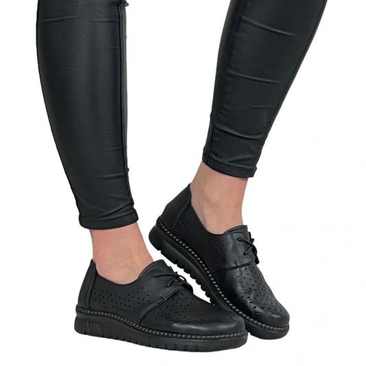 Pantofi Casual Eliodora Negru - BristoGool
