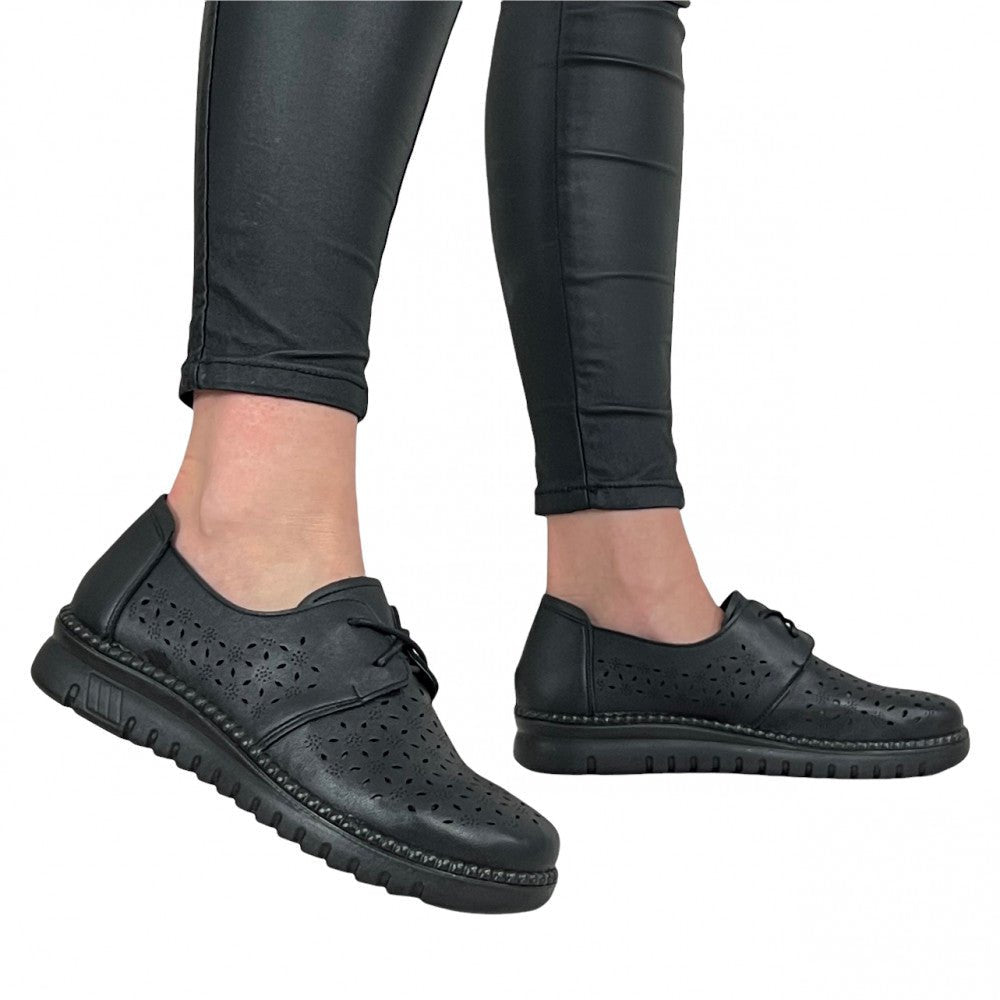 Pantofi Casual Eliodora Negru - BristoGool