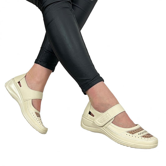 Pantofi Casual Fabios Bej - BristoGool