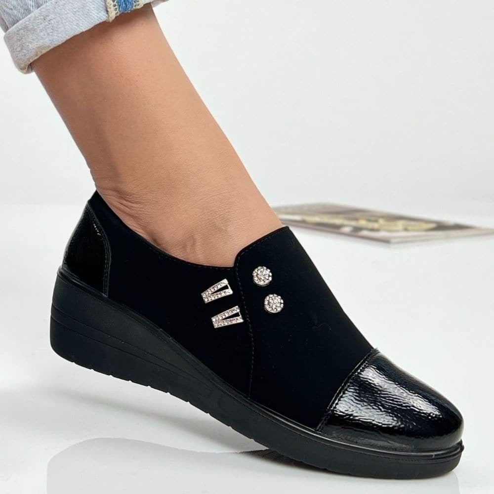 Pantofi Casual Faviana 1 Negru - BristoGool