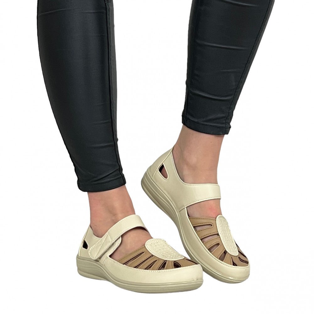 Pantofi Casual Filoma Bej - BristoGool