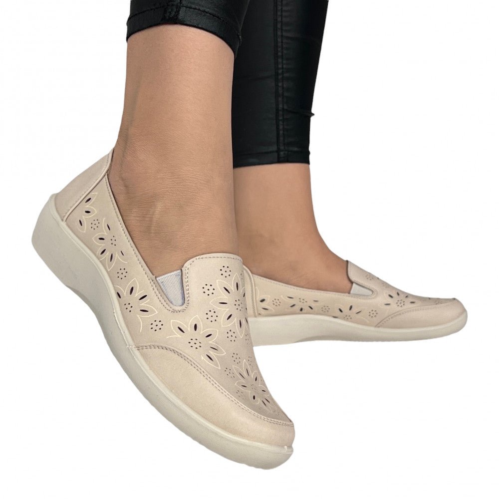 Pantofi Casual Gisen Bej - BristoGool