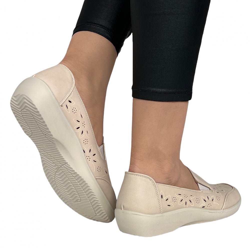 Pantofi Casual Gisen Bej - BristoGool