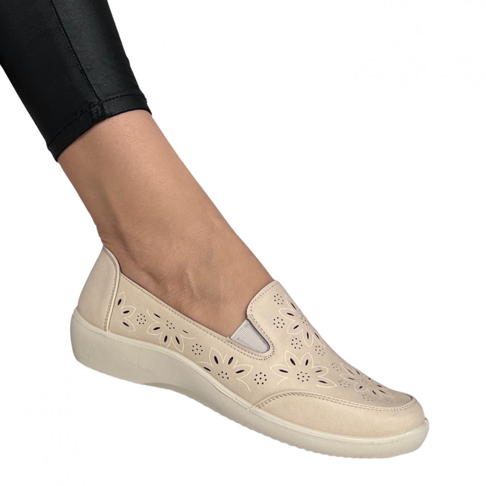 Pantofi Casual Gisen Bej - BristoGool
