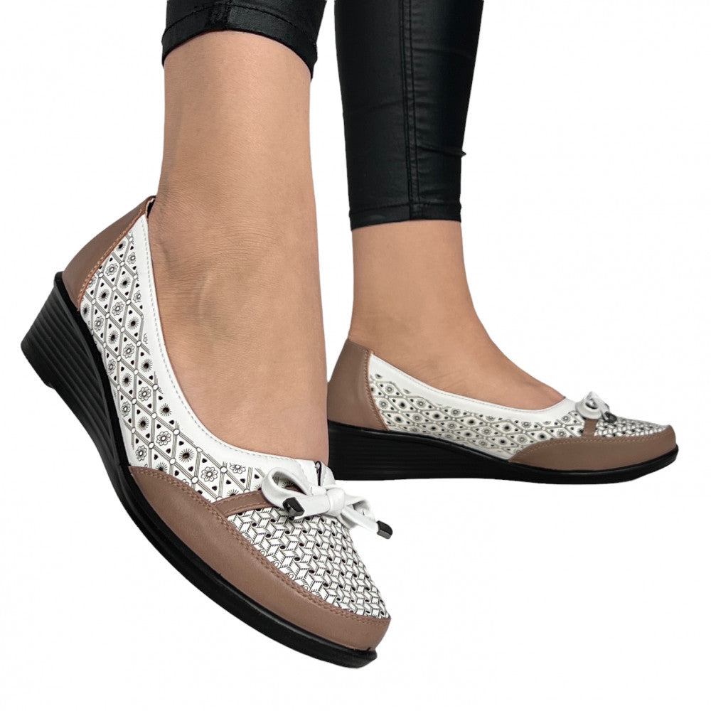 Pantofi Casual Larisa Alb