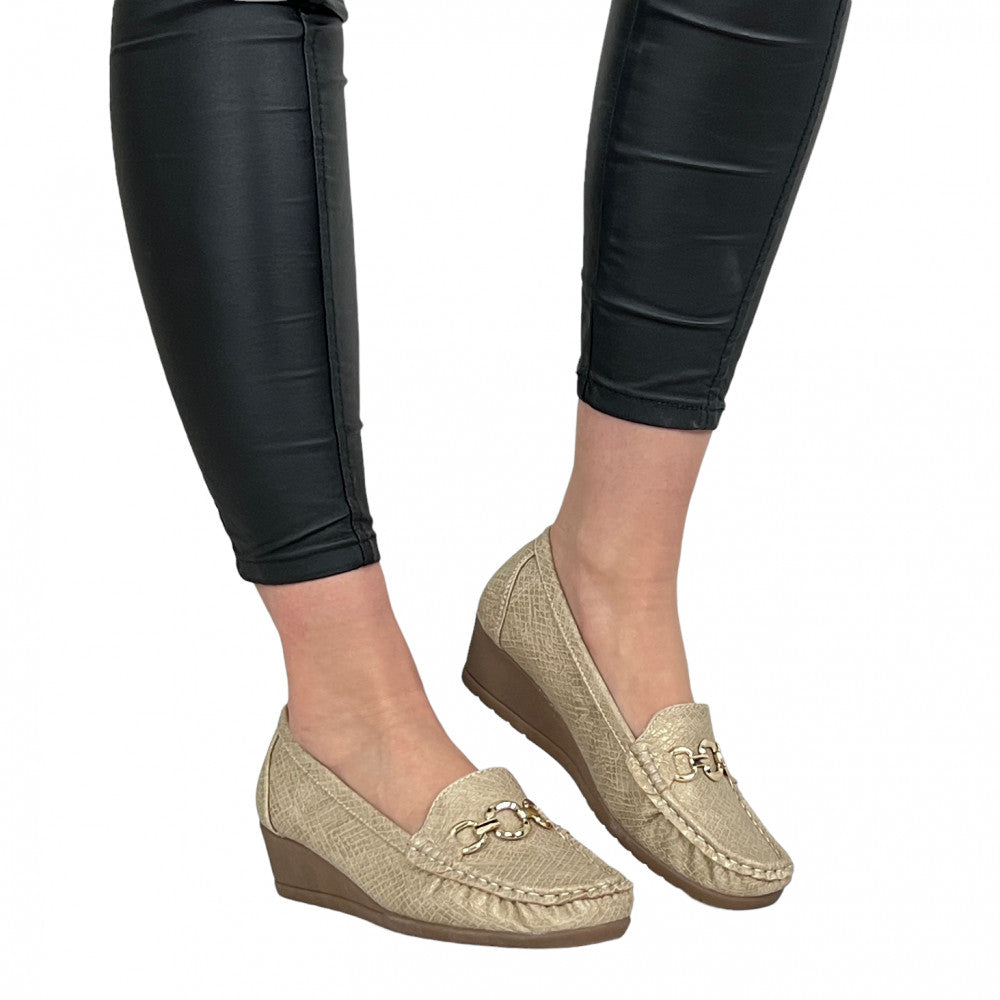 Pantofi Casual Leda Bej