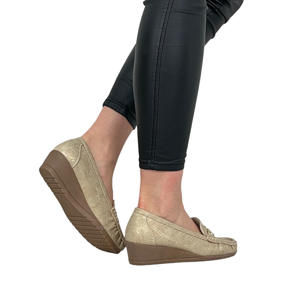 Pantofi Casual Leda Bej