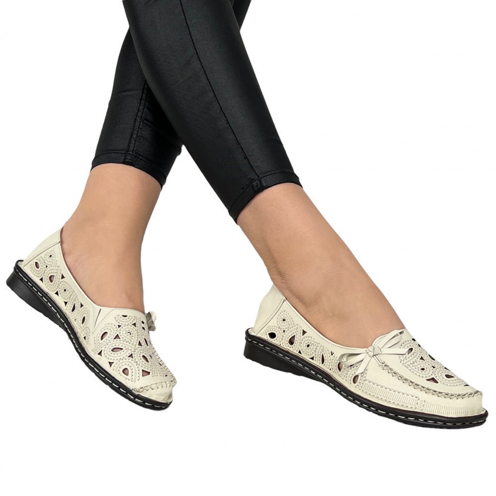 Pantofi Casual Lorena Bej - BristoGool