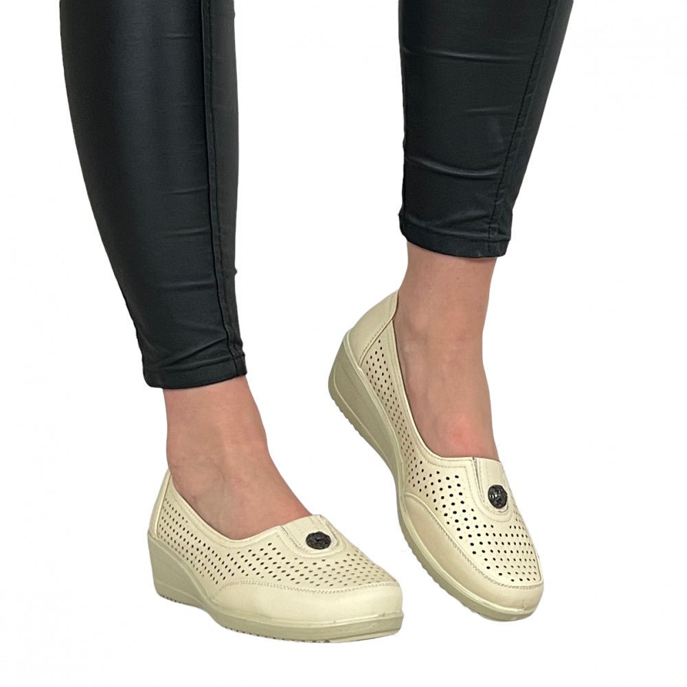 Pantofi Casual Nomada Bej - BristoGool