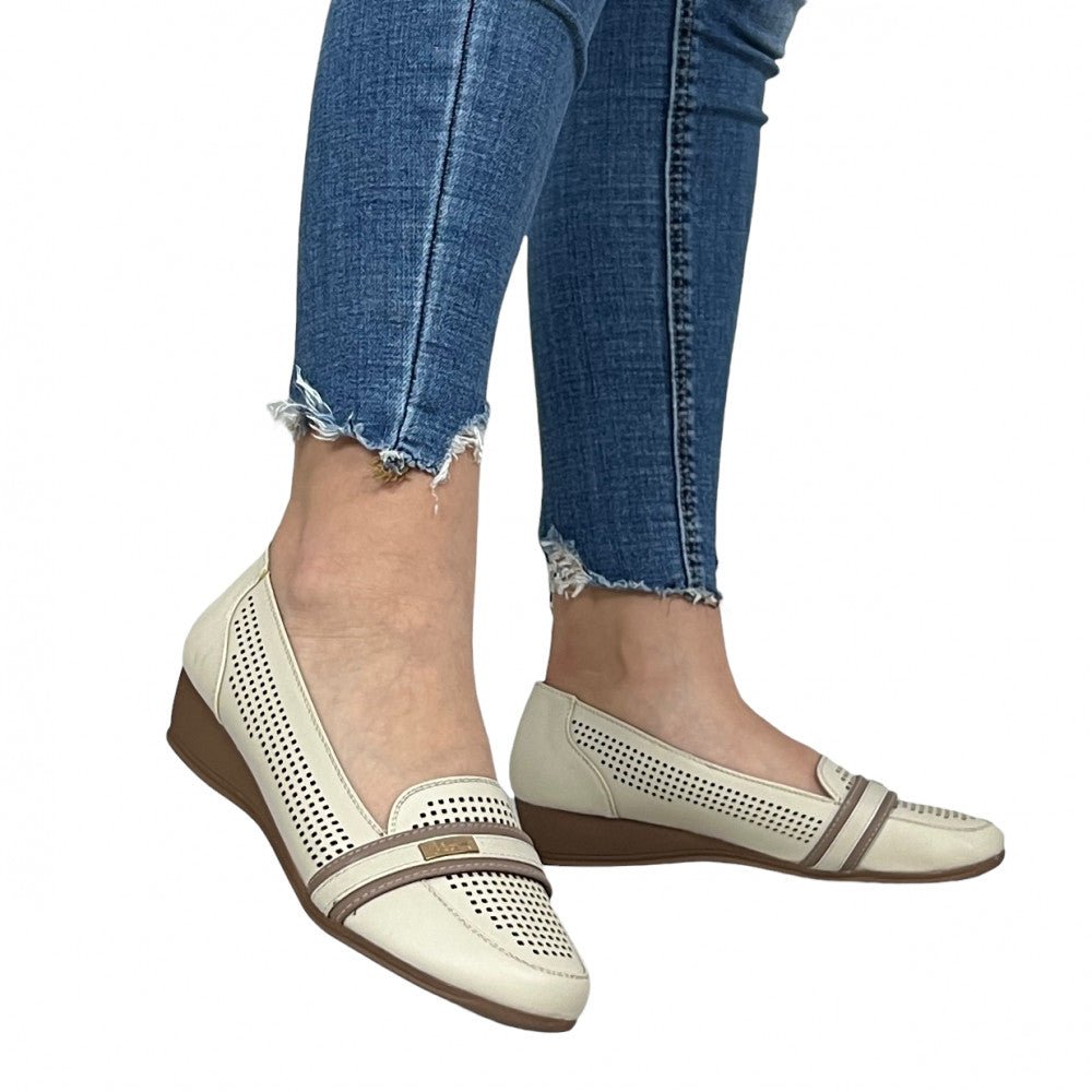 Pantofi Casual Nosa Bej - BristoGool