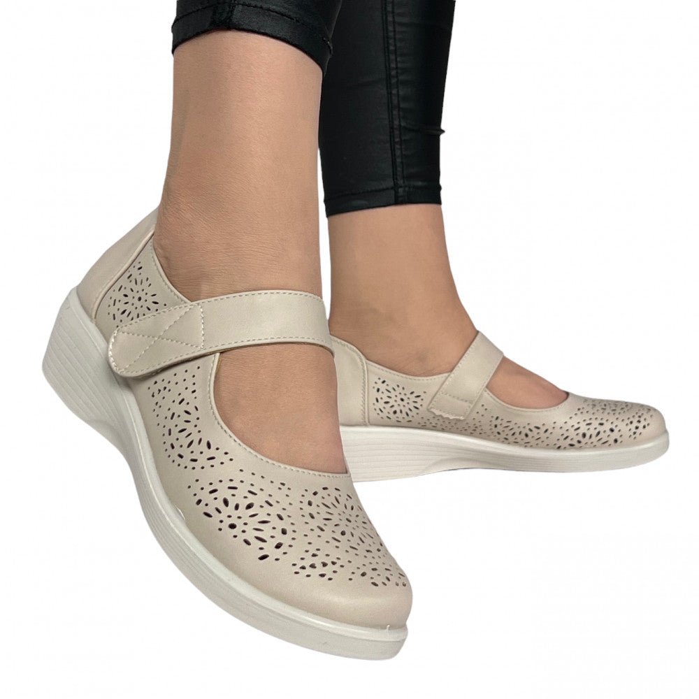 Pantofi Casual Peja Bej - BristoGool