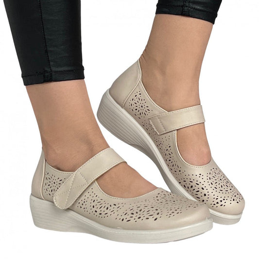 Pantofi Casual Peja Bej - BristoGool