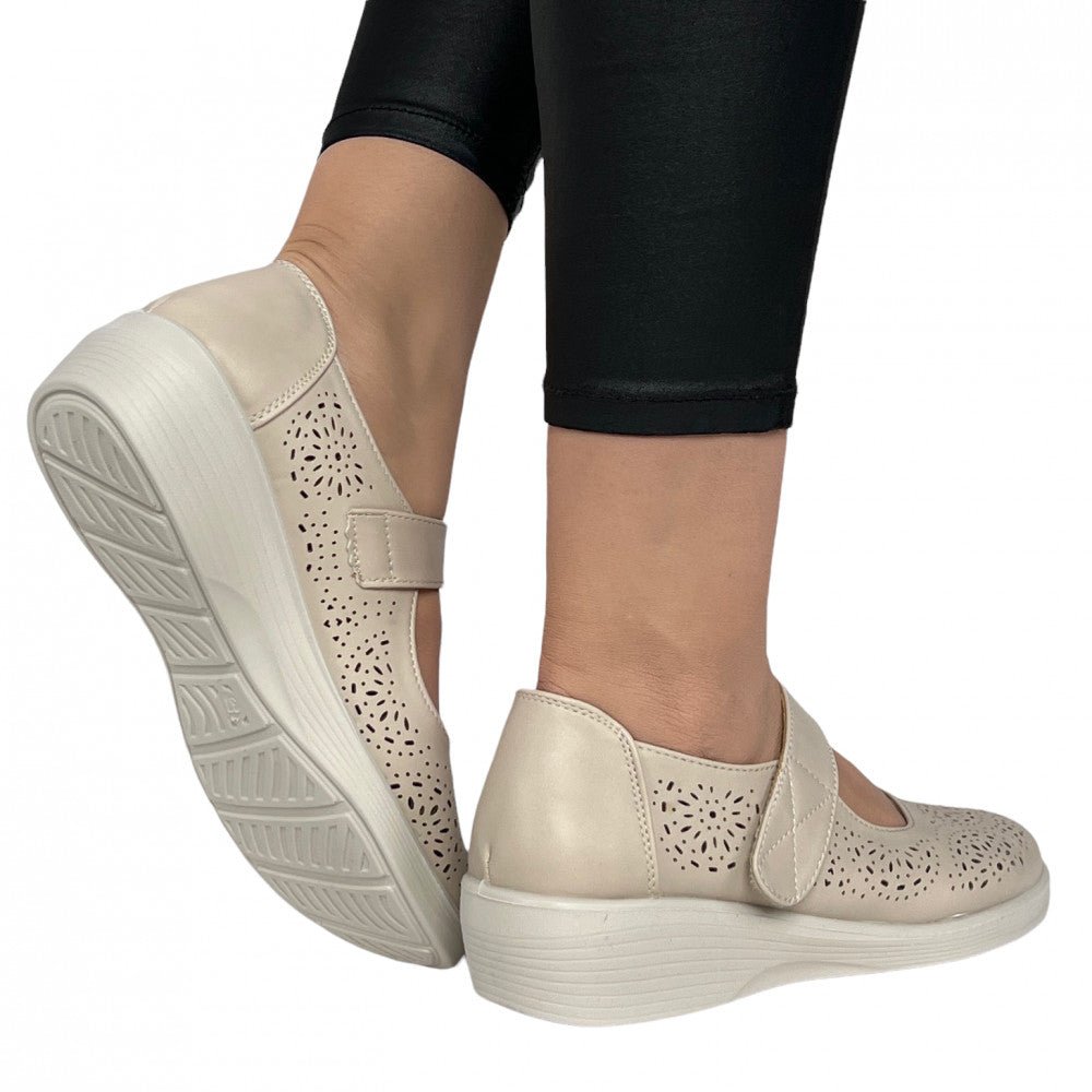 Pantofi Casual Peja Bej - BristoGool