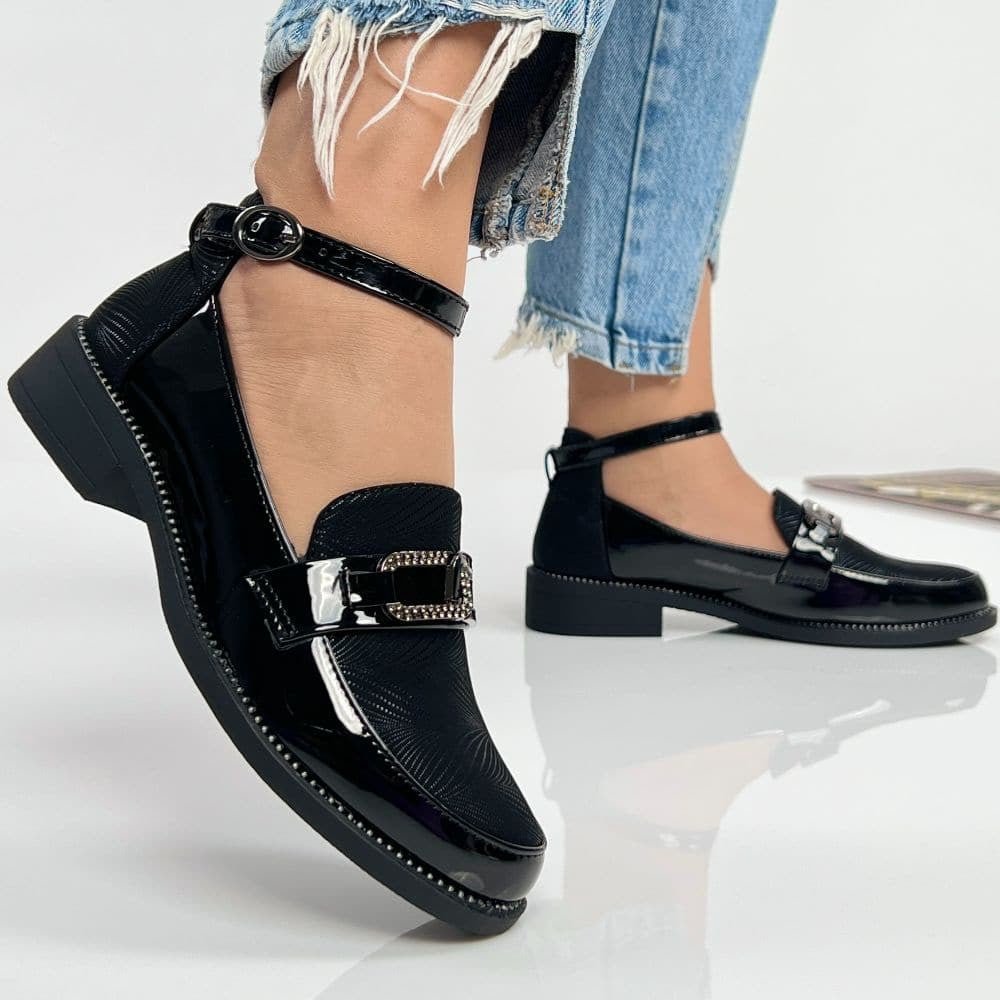 Pantofi Casual Pomi Negru - BristoGool