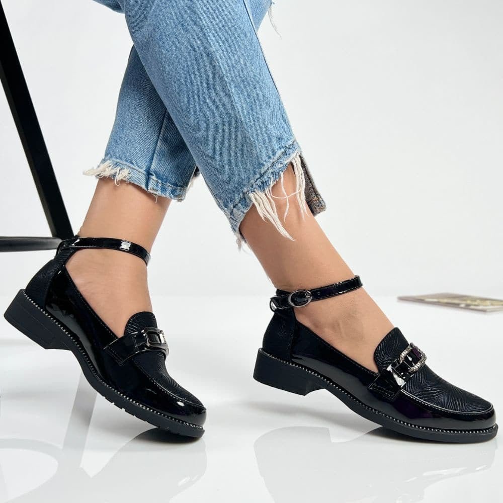Pantofi Casual Pomi Negru - BristoGool