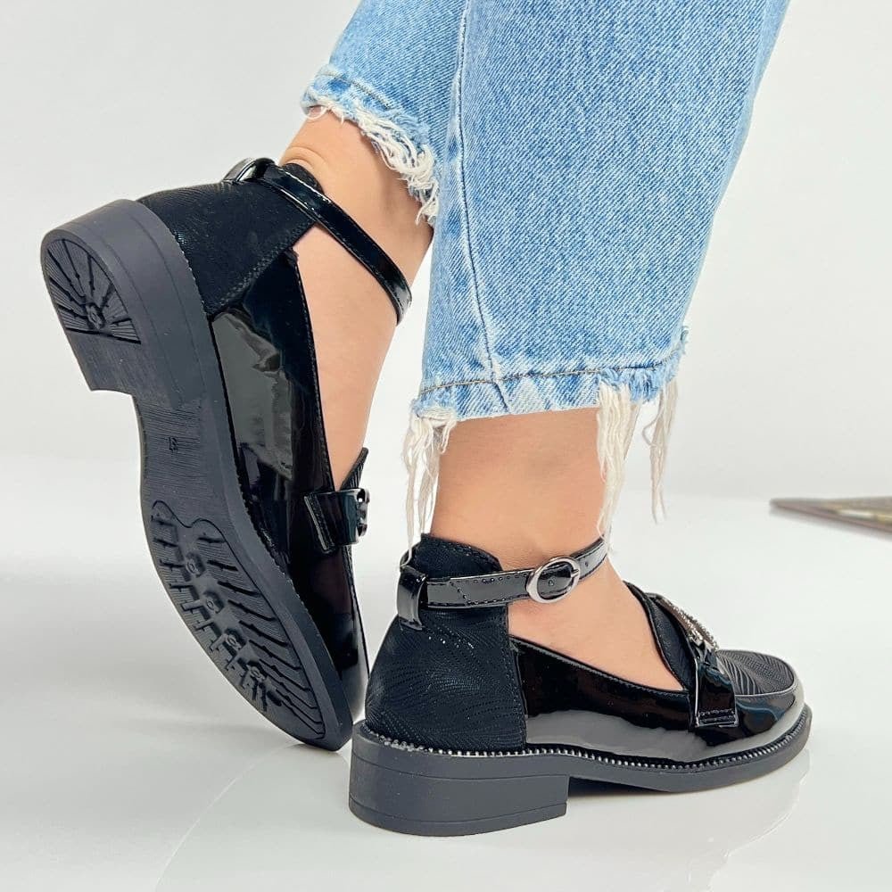 Pantofi Casual Pomi Negru - BristoGool