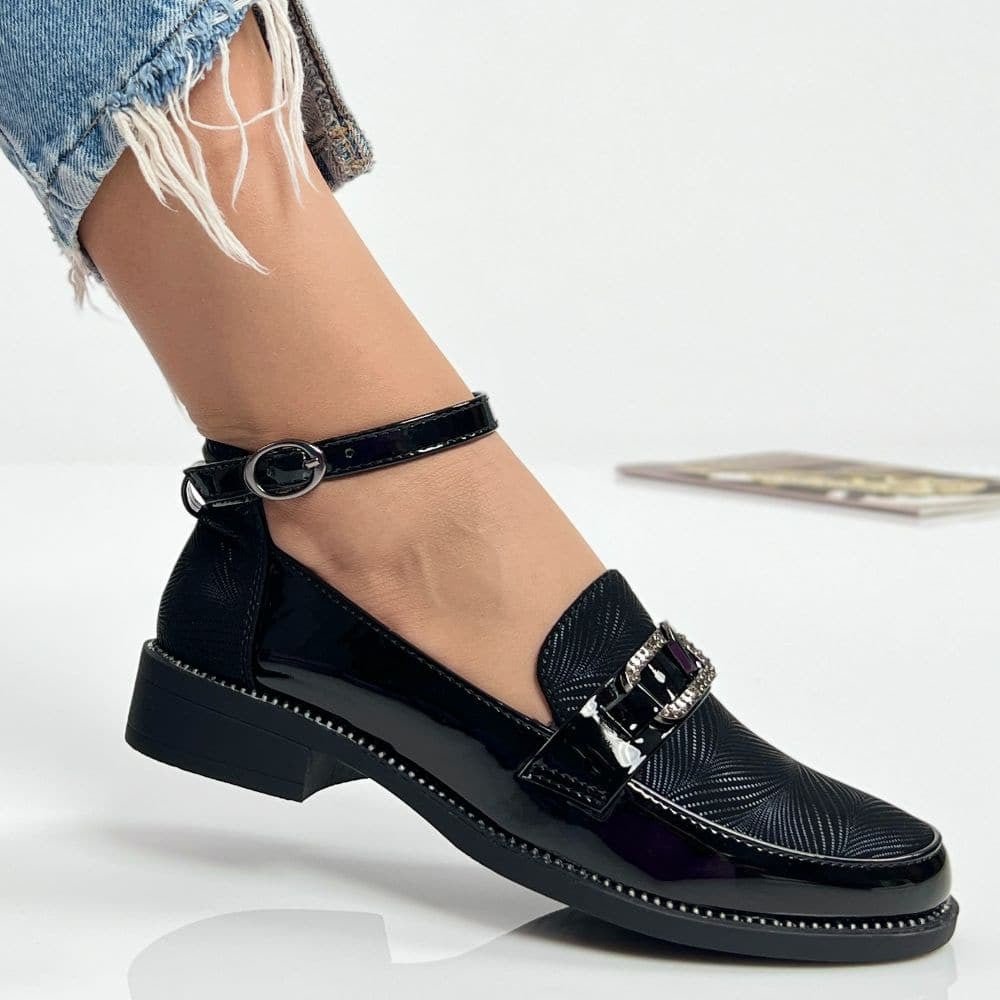 Pantofi Casual Pomi Negru - BristoGool