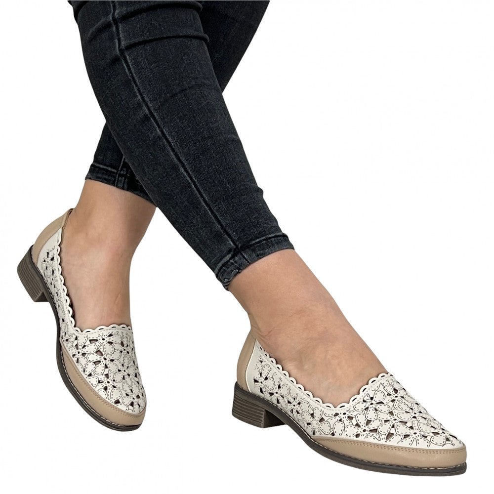 Pantofi Casual Theta Bej - BristoGool