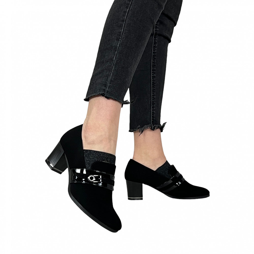 Pantofi Cu Toc Begonia 3 Negru