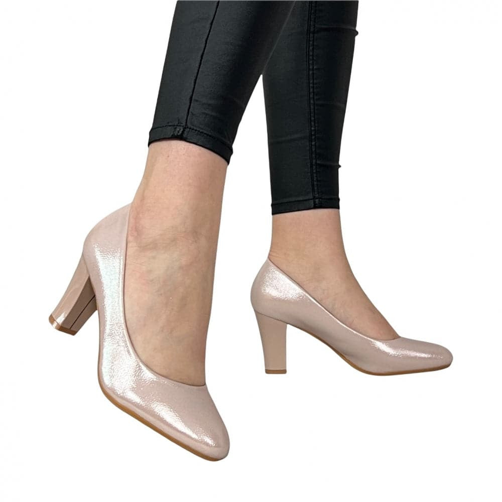 Pantofi cu toc Clarie Bej