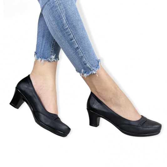 Pantofi Cu Toc Virginia Negru