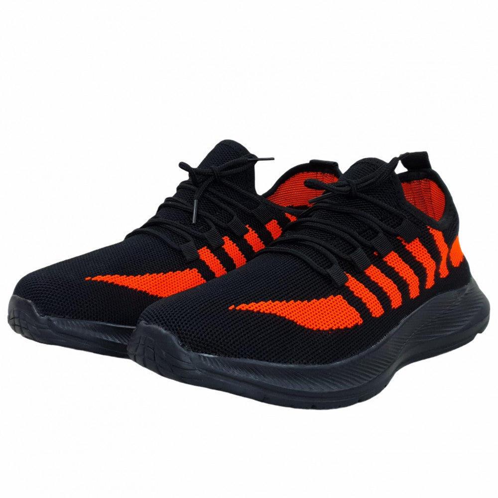 Pantofi Sport Caro Negru Portocaliu
