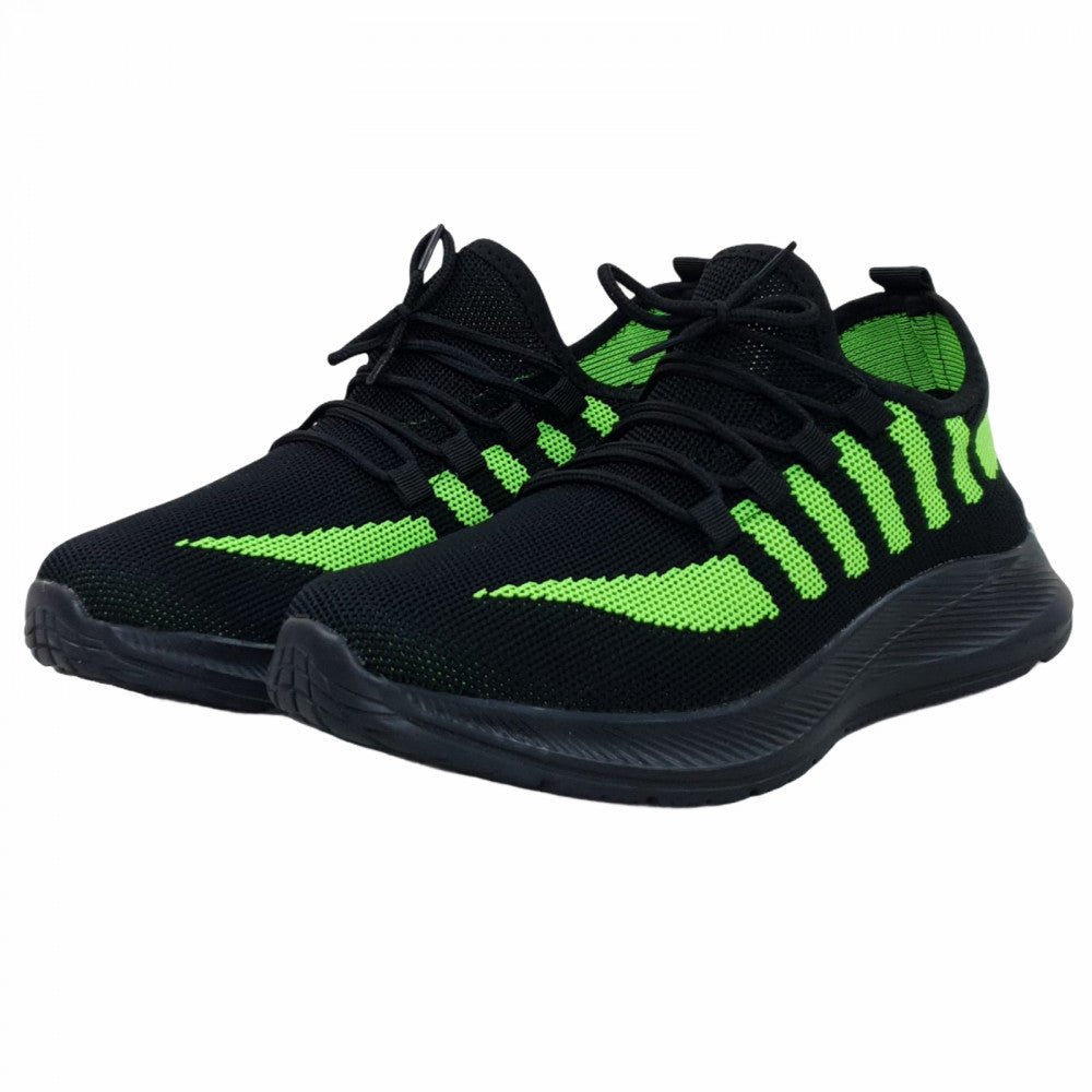 Pantofi Sport Caro Negru Verde 1 - BristoGool