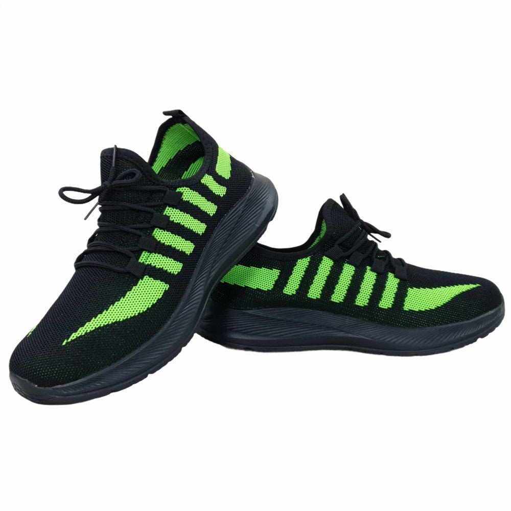 Pantofi Sport Caro Negru Verde 1 - BristoGool